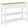 vidaXL 110x35x80cm White/Wood Aparador 110x80cm