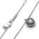 Pandora Heart Halo Pendant Necklace - Silver/Transparent