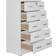 Better Home Products Cindy White Chest of Drawer 28.5x44"