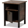 Baxton Studio Vaughan Brown/Black Bedside Table 15.7x15.7"