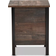Baxton Studio Vaughan Brown/Black Nachttisch 39.9x39.9cm