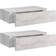 vidaXL 330252 Concrete Grey Vägghylla 40cm 2st