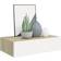 vidaXL 330250 Oak/White Væghylde 40cm 2stk