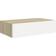 vidaXL 330250 Oak/White Væghylde 40cm 2stk