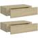 vidaXL 330248 Oak Væghylde 40cm 2stk