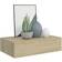 vidaXL 330248 Oak Væghylde 40cm 2stk