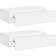 vidaXL 330242 White Mensole da Parete 40cm 2pcs