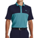 Under Armour Men's Performance 3.0 Colorblock Golf Polo Shirt - Glacier Blue/Navy