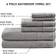 Madison Park Spa Waffle Bath Towel Gray (137.16x71.12cm)