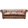 Chesterfield Antique Tan Sofa 200cm 3 Seater