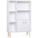 Homcom Shelving Unit White Book Shelf 123cm