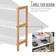 Homcom 3-Tier Natural/White Shoe Rack 70x57.5cm