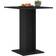 vidaXL 802103 Black Dining Table 23.6x23.6"