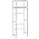 vidaXL Storage Rack Grey Estantería de libros 143cm