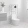 vidaXL Storage Rack Grey Bokhylla 143cm