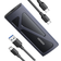 UGREEN NVMe M.2 Enclosure USB 3.2 SSD 10Gbps M.2 Case for NVMe PCIe M-Key/M+B Key in 2230/2242/2260/2280 with USB C to C and USB A to C Cables (Black)