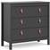 Furniture To Go Barcelona Matt Black Chest of Drawer 82.1x79.7cm