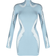 MUGLER Seamless Panelled Minidress - Blue