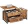 FABATO Lift Top Rustic Brown Coffee Table 21.6x41.7"