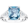 Thomas Sabo Heritage Cocktail Ring - Silver/Aquamarine/Transparent