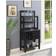 Convenience Concepts Newport Serving Bar Black Faux Marble Liquor Cabinet 30x64"