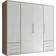 Stella Trading Bedroom White High Gloss Kleiderschrank 206x194cm