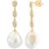 Effy Drop Earrings - Gold/Diamonds/Pearls