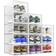 Seseno Store Space Saving Bins Clear White Skoställ 24.1x14.5cm 12st