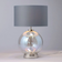 BHS Metro Iridescent Nickel/Grey Table Lamp 57cm