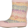 Wheat Muddy Printed Rubber Boots - Rainbow Flowers