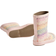 Wheat Muddy Printed Rubber Boots - Rainbow Flowers