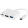 Sinox PRO USB C Hub. 0.15 m. White