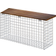 Gabiona Gabion 102cm Garden Bench