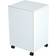 Homcom Rolling White Small Table 15.7x15.7"