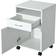 Homcom Rolling White Small Table 15.7x15.7"