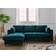 Lisa Bed Function With Footstool Peacock Blue Sofa 222cm 4 Seater