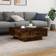 vidaXL 836592 Smoked Oak Soffbord 80x80cm