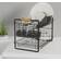 Dunelm Bamboo Two Tier Drainer Black Dish Drainer 44cm