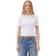 Ganni Soft Cotton Rib Short Sleeve Tshir Dam Kortärmade T-shirts