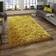 Think Rugs Fluffy Yellow 60x120cm