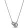 Pandora Signature Intertwined Pavé Pendant Necklace - Silver/Transparent