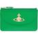 Vivienne Westwood Saffiano Half Moon Card Holder - Bright Green