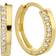 Isabel Bernard Rivoli Esmée Hoop Earrings - Gold/Transparent