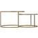 SECONIQUE Dallas Marble/Gold Coffee Table 74cm 2pcs