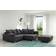 Modern Black Sofa 215.5cm 4-Sitzer