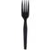 Genuine Joe Disposable Cutlery Heavyweight Fork Black 1000-pack