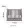 OBaby Stamford Space Saver Sleigh Cot