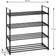 HAKU Möbel Modern Black Shoe Rack 65x74cm