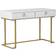 Beliani Westport White/Gold Console Table 50x115cm