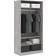 vidaXL 826615 Gray Sonoma Oak Armoire 100x200cm